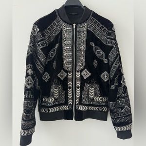 Limited Edition Zara Man Bomber Metallic Detail